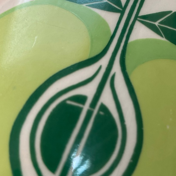 Arabia Finland Pomona Green Apple Pitcher Mid Century VTG 6” - Picture 4 of 6